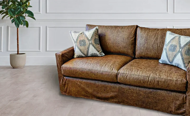 Cozy seating with patterned cushions